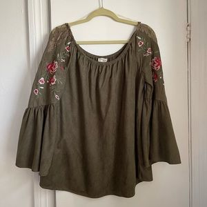 Boho Off the Shoulder Top NWT